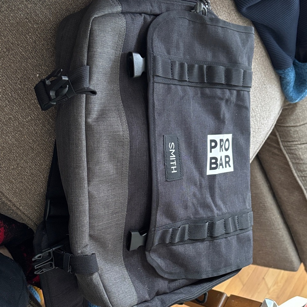 Smith Pro Bar Large Size Black Grey Gray Messenger Bag Laptop Computer Bag